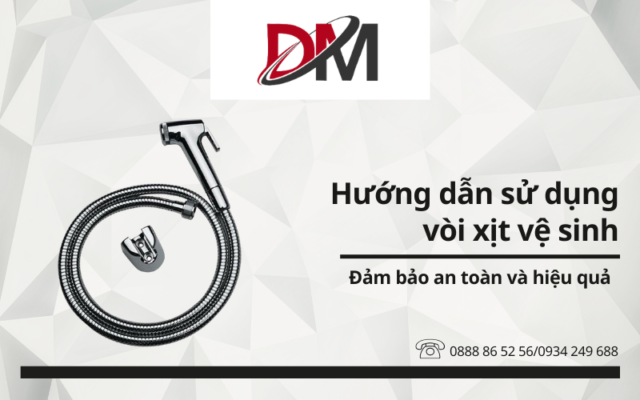 Hướng dẫn sử dụng vòi xịt vệ sinh