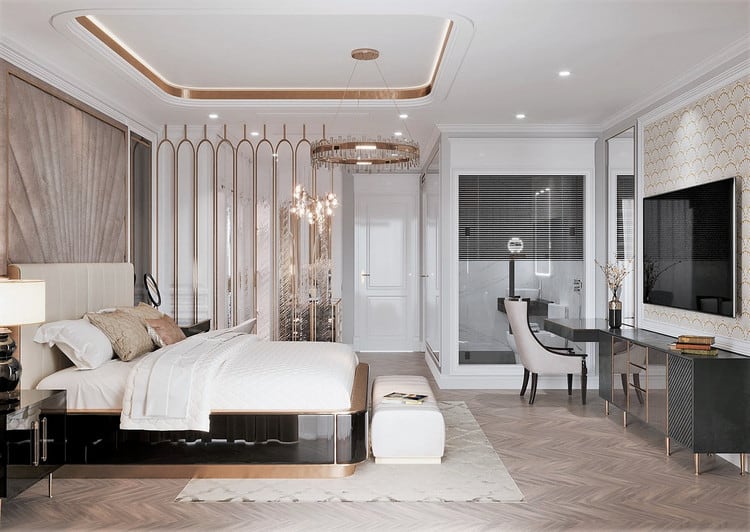 Nhà tắm trong phòng ngủ giúp bạn có thể làm mọi điều bạn muốn.