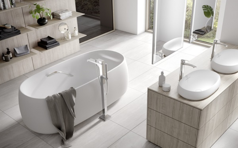Bồn tắm đá cẩm thạch cao cấp đặt sàn Toto PJY1744PWE#MW