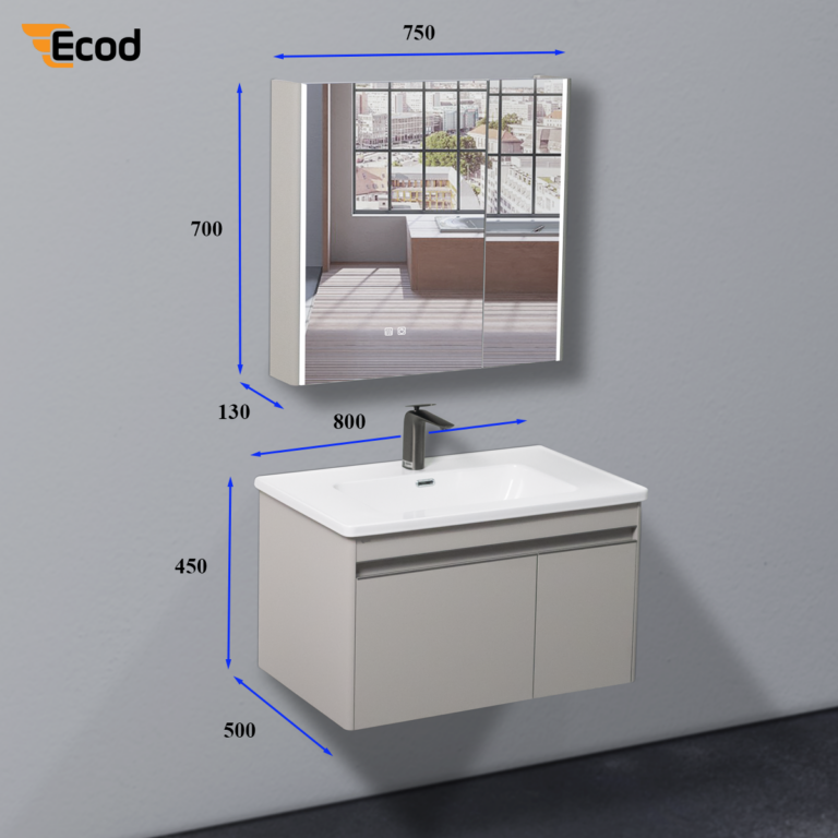 Bộ tủ chậu lavabo EC8050