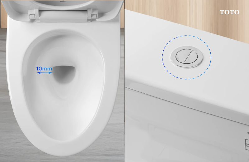 TOTO MS857DT10 Chính Hãng | Bồn Cầu 1 Khối Cao Cấp